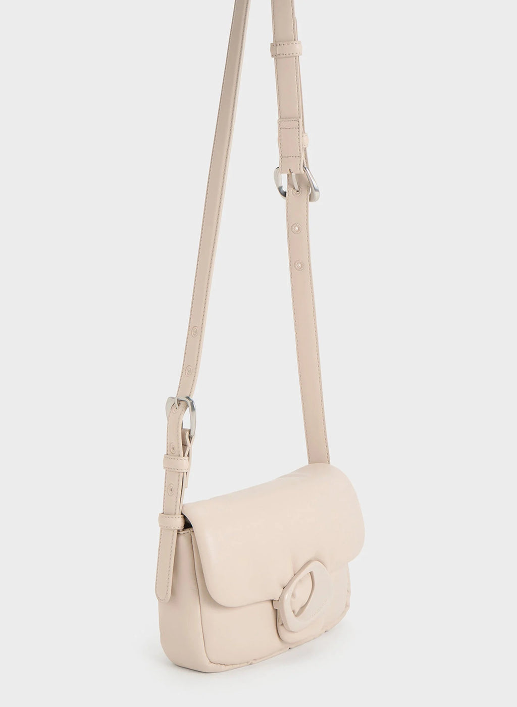 Moore Padded Shoulder Bag - Ivory image 2