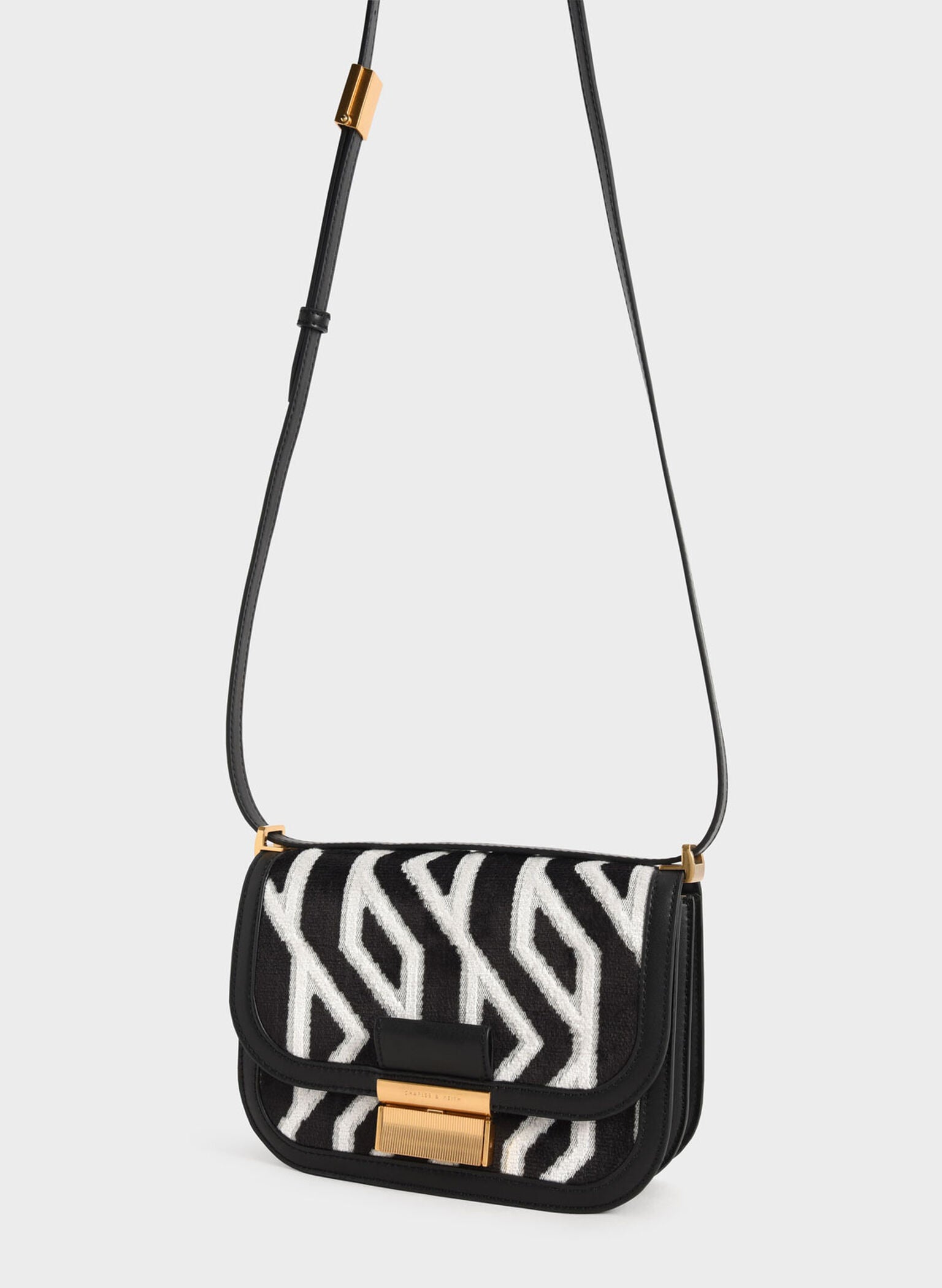 Charlot Jacquard Printed Bag - Black image 1