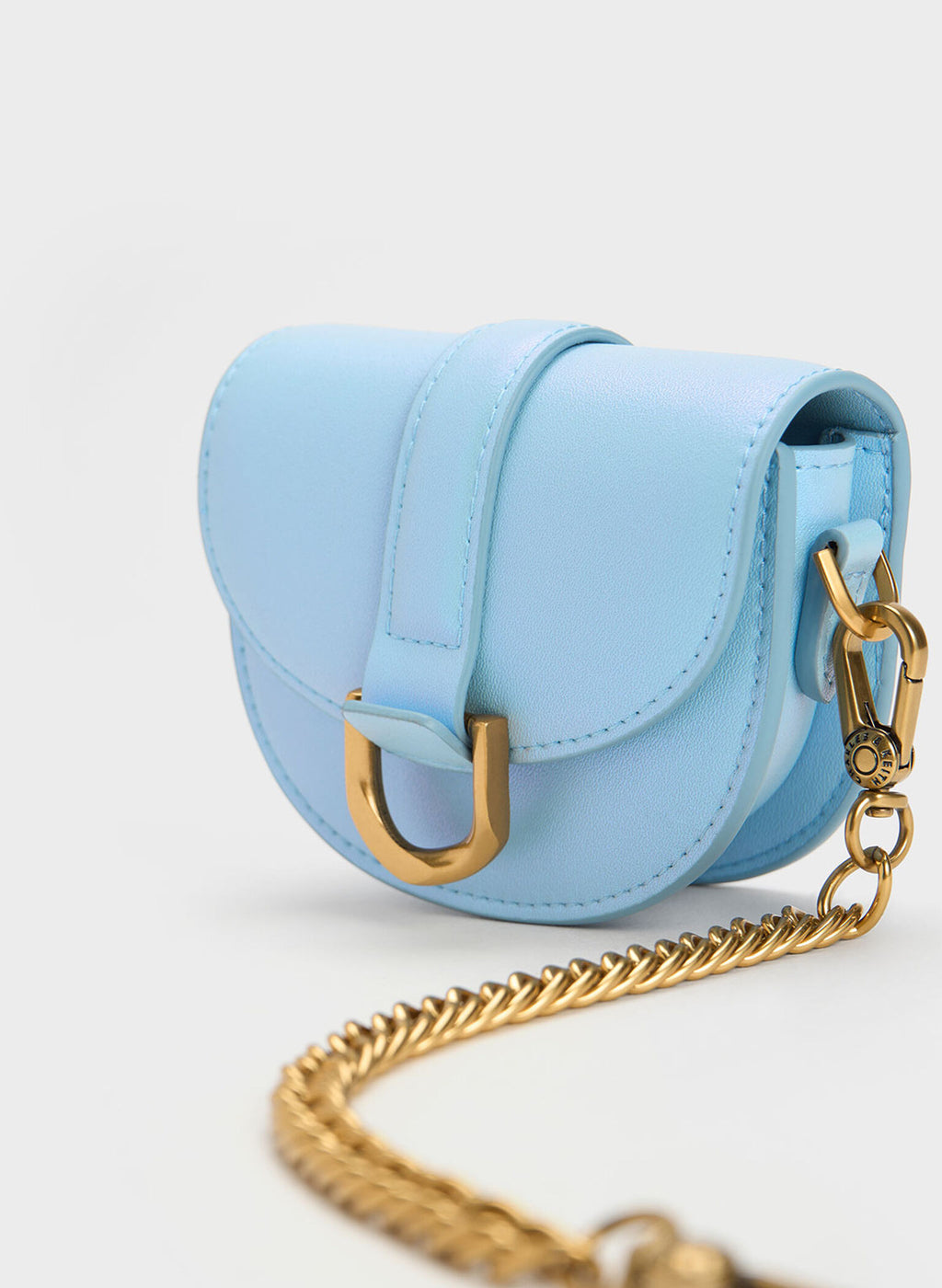 Micro Gabine Saddle Bag - Light Blue image 3