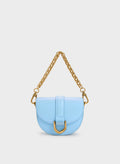 Micro Gabine Saddle Bag - Light Blue image 0