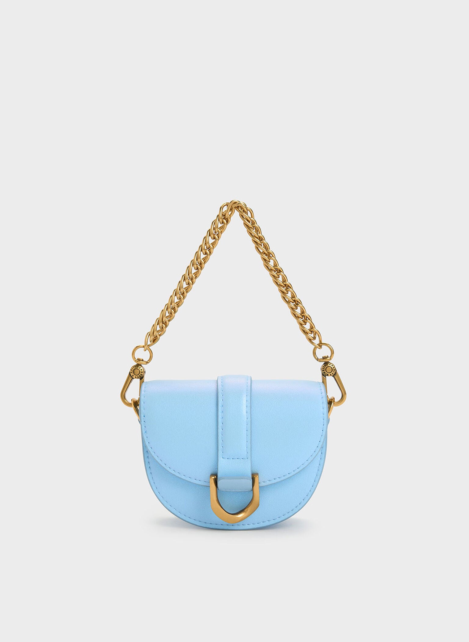 Micro Gabine Saddle Bag - Light Blue image 0