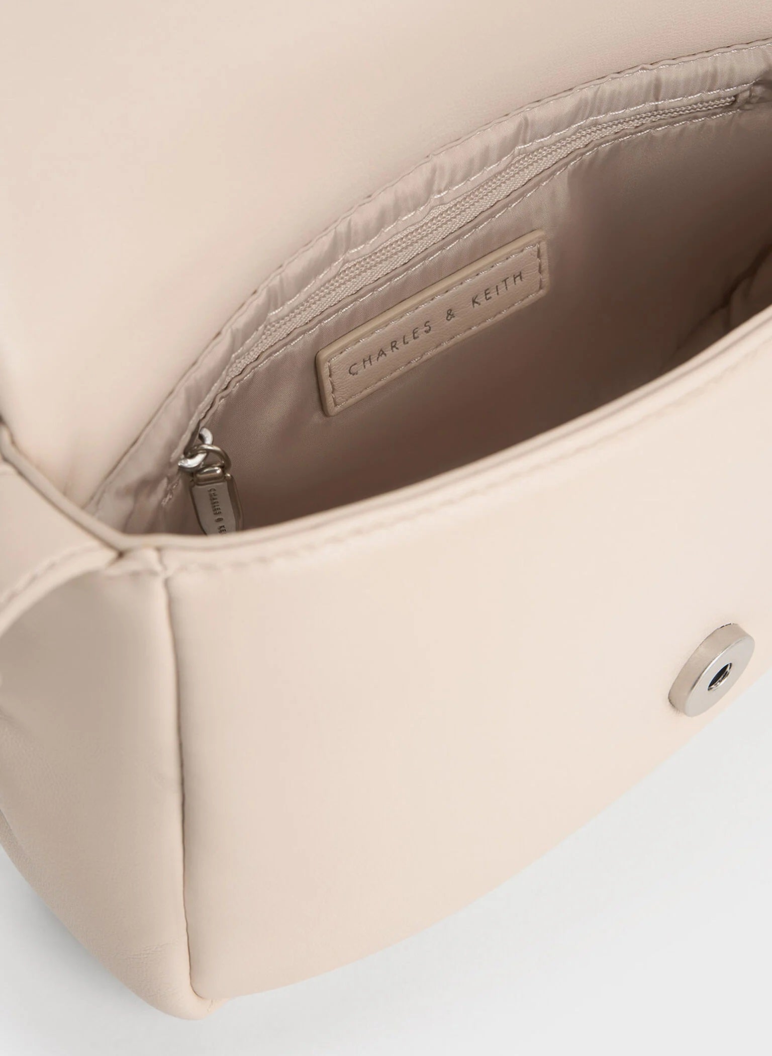 Moore Padded Shoulder Bag - Ivory image 3