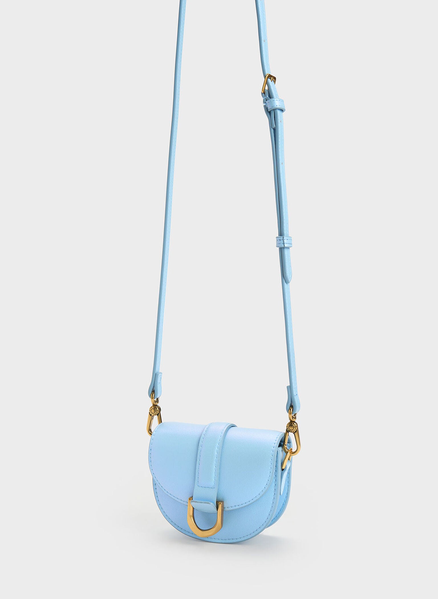 Micro Gabine Saddle Bag - Light Blue image 1