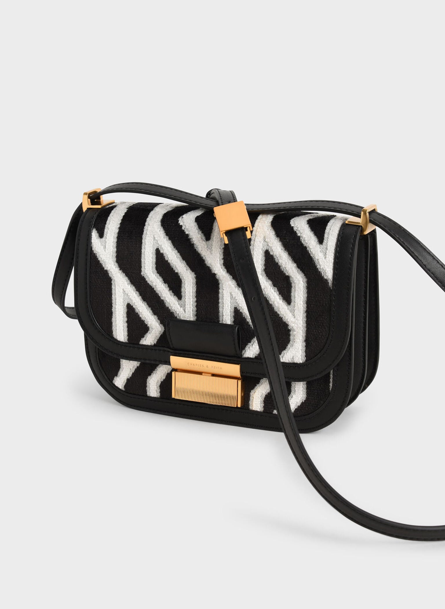 Charlot Jacquard Printed Bag - Black image 2
